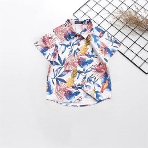 Áo sơmi họa tiết cho bé trai