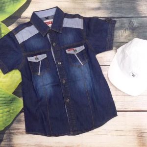Áo sơmi jean bé trai