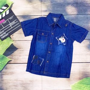 Áo sơmi jean bé trai