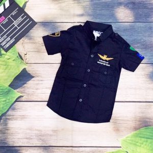 Áo sơmi tay ngắn bé trai