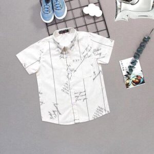 Áo sơmi tay ngắn bé trai