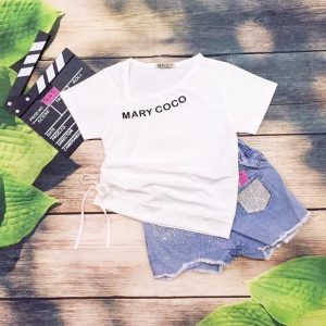 Áo thun dây cho bé gái