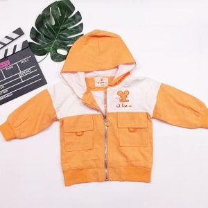 Áo khoác kaki thêu cho bé
