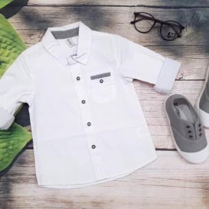 Áo sơmi tay dài bé trai