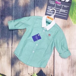 Áo sơmi tay dài bé trai