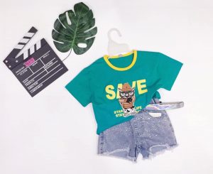 Quần jean bé gái đính đá