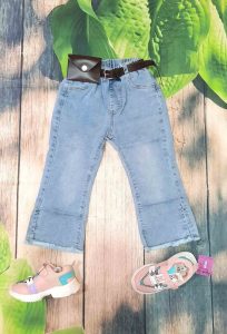 quần jean ống loe bé gái