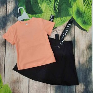 váy yếm kaki bé gái