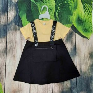 váy yếm kaki bé gái