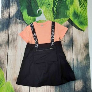 váy yếm kaki bé gái