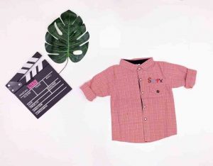 áo sơ mi kẻ bé trai 