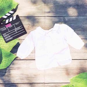 áo sơ mi trắng bé gái