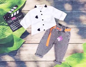 sơ mi dài tay cho bé