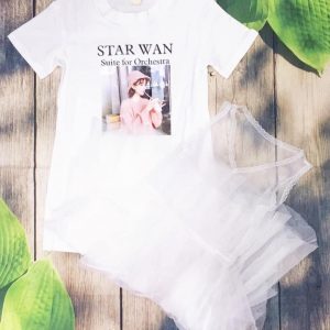 Đầm xòe bé gái phối lưới