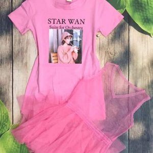 Đầm xòe bé gái phối lưới