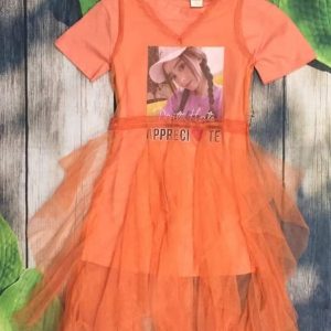 Đầm xòe bé gái phối lưới