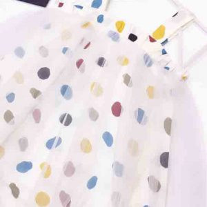 đầm 2 dây đẹp phối voan