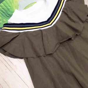 đầm bé gái lệch vai