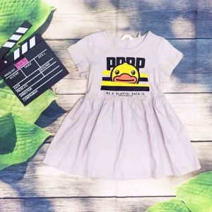 đầm thun bé gái thời trang