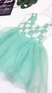 đầm voan công chúa bé gái