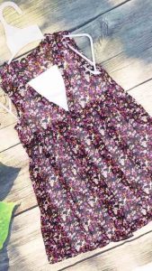 Đầm voan hoa nhí cho bé gái