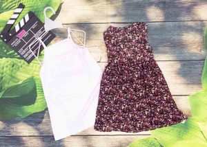 Đầm voan hoa nhí cho bé gái