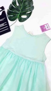 đầm voan trẻ em phối thun