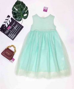 đầm voan trẻ em phối thun