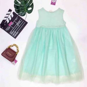 đầm voan trẻ em phối thun