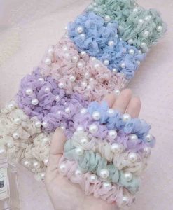 cột tóc bé gái đính ngọc