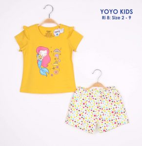 Bộ Thun Yoyo Tiên Cá Quần Bi