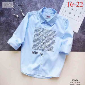 sơ mi dài tay bé trai