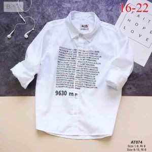 sơ mi dài tay bé trai