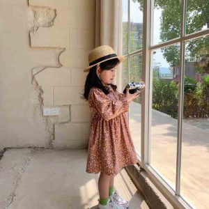 đầm nhung bé gái