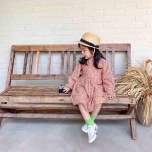 đầm nhung bé gái