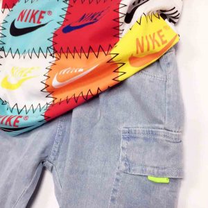 Bộ thun quần jean bé trai