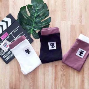 Quần legging bé gái in mèo