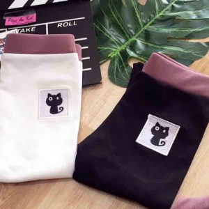 Quần legging bé gái in mèo