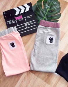 Quần legging in mèo bé gái