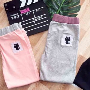 Quần legging in mèo bé gái