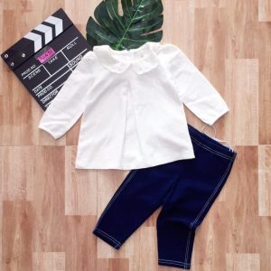 Áo Tay Dài Nhí Cổ Ren