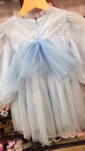 Đầm công chúa tay phồng voan