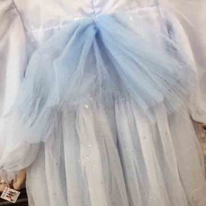 Đầm công chúa tay phồng voan