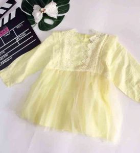 Đầm ren bé gái phối voan