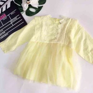 Đầm ren bé gái phối voan