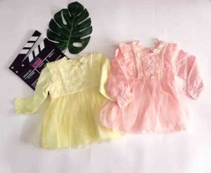 Đầm ren bé gái phối voan