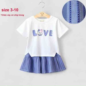 Bộ áo váy tím NEXXI mèo