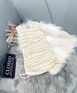 Đầm thun sát nách rút dây