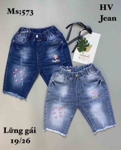 Quần jean lửng bé gái BaBy