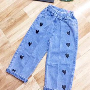 Quần jean suông dài cho bé